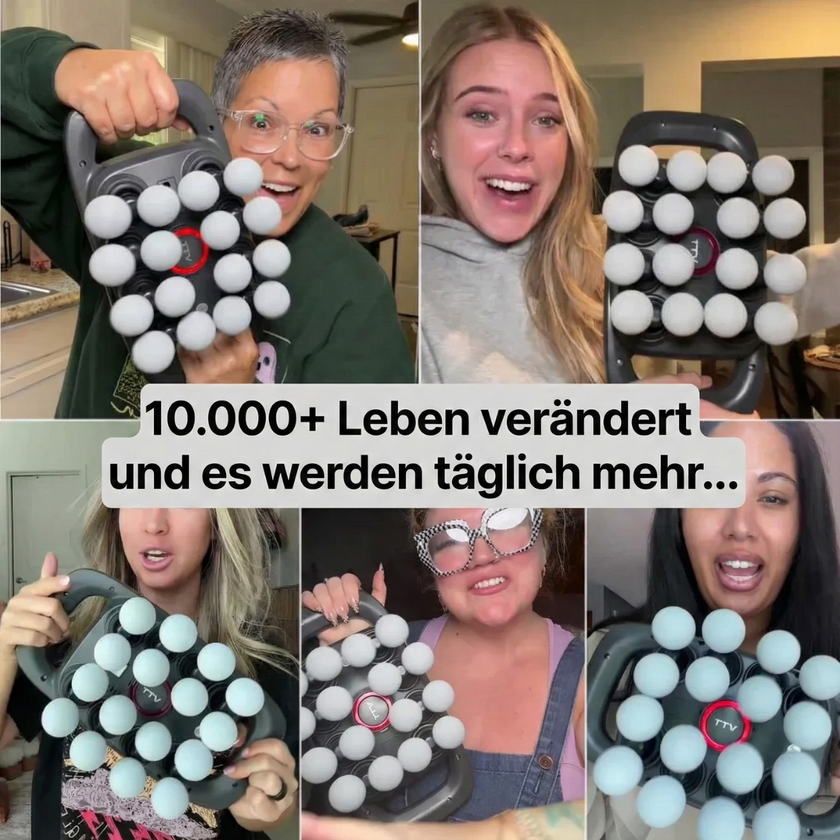 Luminis Pro™ Rotlicht Tiefengewebe-Massager mit 16 Köpfen