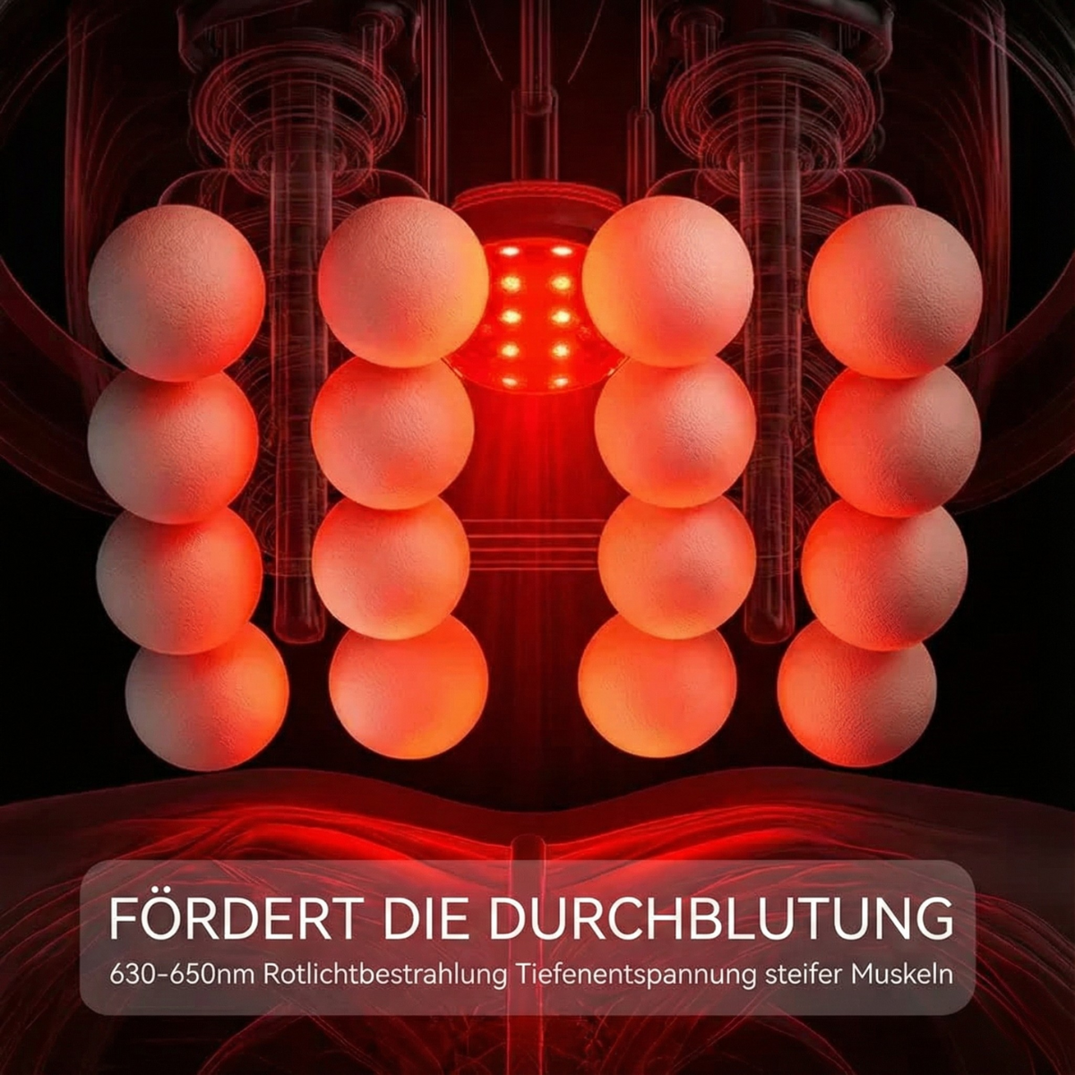 Luminis Pro™ Rotlicht Tiefengewebe-Massager mit 16 Köpfen