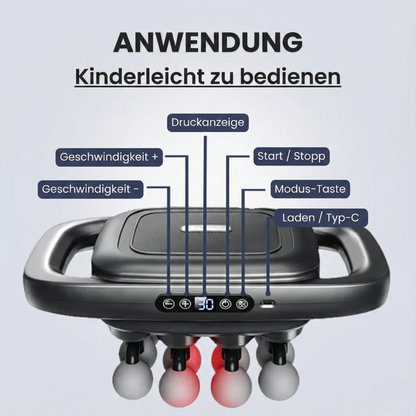 Luminis Pro™ Rotlicht Tiefengewebe-Massager mit 16 Köpfen