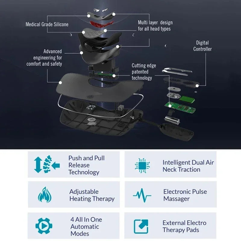 Elektrischer Nacken-Traktions-Nackenmassagegerät